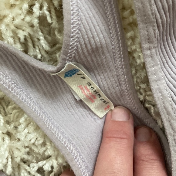 Free people Ribbed purple sports bra size small - Picture 2 of 3